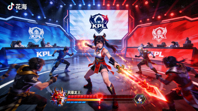 王者荣耀KPL赛场花海娜可露露逆风抢下风暴龙王瞬间